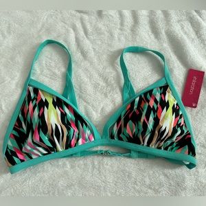 Target multiple-colored bikini top